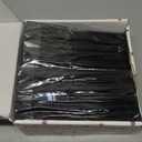 150 Pack Black Plastic Silverware Includes 50 Black Plastic Forks, 50 Knives, 50 Spoons for 2026 Graduation Party, Birthday, Barbecue, Picnic