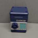 Refasy Piggy Bank Cash Coin Can ATM Bank Electronic Coin Money Bank for Kids Age 3-12, Money Savings Box Mini ATM Coin Bank Toys Gifts for 3 4 5 6 7 8 9 10 11 12 Year Old Boys Girls (Navy)