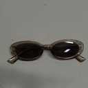 Retro Oval Sunglasses for Women Men Fashion Small Oval Sunglasses 90s Vintage Shades