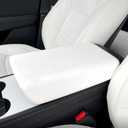 frani Center Console Armrest Cover Designed for Tesla Model 3 2017-2023/Model Y 2020-2025(Not for Model Y Juniper),Non-Slip Designed with EZ Snap On Install-White