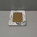 NIKKY HOME Farmhouse 5x7 Picture Frame Boho Photo Frame with 3D Botanical Plant Textured and Rustic Whitewashed Finish, Hand-Crafted Resin Picture Frames with HD Glass for Tabletop Display