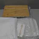 RISICULIS Large Bread Box for Kitchen Countertop, Bread Storage Container, and Utensil Organizer with Bamboo Cutting Board Lid, Clear Bin, Keeper for Homemade Bagel, Muffins, Rolls