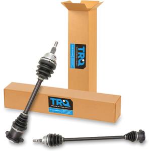 TRQ Front CV Axle Shaft Assembly Set Compatible with 2000-2002 Audi TT 1998-2005 Volkswagen Beetle 1999-2006 Golf 1999-2005 Jetta