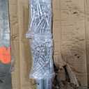 24 Ft V-Track Galvanized Inverted V Track for 1'' OD V-Groove Sliding Gate Rollers Driveway Gate with Hammer Drive in Anchors, Heavy Duty Sliding Driveway Gate Track