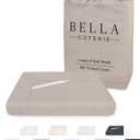 Bella Coterie King Size Fitted Sheet Only | Luxury Bamboo Viscose | 100% Organically Grown | Ultra Soft | Cooling for Hot Sleepers | 18" Deep Pocket [Dune]