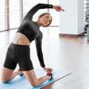 Girls Basic Athletic/Bike/Cartwheel Shorts in Cotton Spandex (Medium, Pink 4pk)