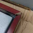 1DOT2 16x20 Large Shadow Box Frame, Jersey Frame Display Case with Grade A Natural Pine Wood Acrylic Front and Metal Hanger Shadowbox Frame Display Depth of 1",Cherry Red