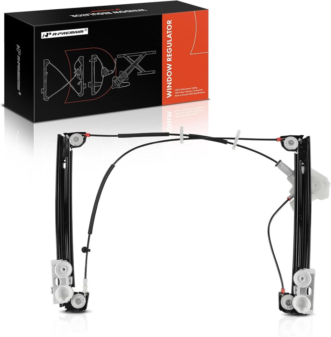 A-Premium Power Window Regulator Without Motor Compatible with Mini Cooper 2002-2005 Front Right Passenger Side