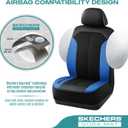 Skechers Car Seat Covers,GOGA Mat Oxford Cloth Seat Covers,Waterproof Car Seat Covers Full Sets,Automotive Universal Fit Seat Cover for Most Cars, Suvs, Trucks,Blue