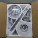 Ceiling Fans with Lights, 36 Inch Low Profile Ceiling Fan with Light and Remote Control, Flush Mount, Reversible, 3CCT, Dimmable LED, Quiet, Nickel Ceiling Fan for Bedroom, Kitchen,Office