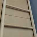 Free Standing Wooden Towel Rack for Bathroom, 4/5/6 Tier Ladder Design Towel Holder, Space-Saving Bath Towel Stand with Multiple Colors, Easy to Assemble (Natural,40 * 160CM)