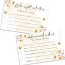 Advice And Wishes For The Mr And Mrs, Honey Bee Bridal Shower Games Decorations, Honeycomb Flowers Decor For Wedding Engagement Party, Advice Cards For The Bride And Groom, 25 Pcs Cards -09