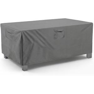 Vailge Rectangular/Oval Patio Table Cover, Heavy Duty Waterproof Outdoor Lawn Patio Furniture Covers, X-Large Grey