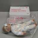 SCOM Baby Doll Girl, 18 inch Realistic Soft Body Baby Doll Real Life Cute Baby with Accessories for 3+ Year Old Christmas Birthday Gifts (White)