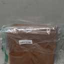 Faux Leather Throw Pillow Covers, 18 x 18 inch Set of 2 Thick Cognac Brown Modern Solid Decorative Square Bedroom Living Room Cushion Cases for Couch Bed Sofa