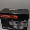 Aufranc Stainless Steel pots and pans set, 6 Piece Nonstick Kitchen Induction Cookware Set,Works with Induction/Electric and Gas Cooktops, Nonstick, Dishwasher