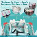 Premium Baby Shopping Cart Cover & High Chair Seat Protector - Universal Fit for Grocery Carts, Restaurant ChairsRestaurant Seats, and Park Swings-Girl & BoyOcean Blue