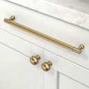 10 Pack Champagne Bronze Knurled Cabinet Pulls 10 Inch(254mm) Kitchen Cabinet Handles Cabinet Hardware for Drawer Pulls