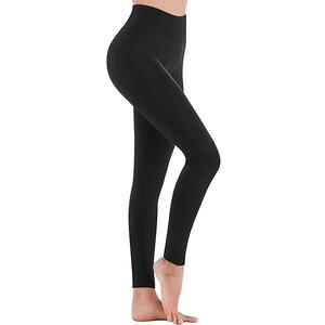 High Waisted Leggings for Women Running Workout Leggings with Inner Pocket Yoga Pants for Women, Size L-XL, Black