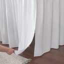 Dorm Bed Skirt, Dorm Bed Skirt Twin XL, 100% Microfiber Dorm Bed Skirts, Twin Extra Long Dorm Bedding, Split Corner, Twin XL 36" Drop (White)