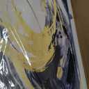 SDYA Large Artwork Abstract Painting 30"x 60"Gold Wall Decor Abstract Wall Art for Living Room Blue Artwork for Bedroom Kitchen Home Wall Decor