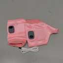 Portable Heated Gloves for Women, Smart Thermostatic Electric Heated Fingerless Gloves Rechargeable Heated Gloves with Digital Display, Hand Warming Gloves for Work Cycling Skiing Outdoor Snow (Pink)