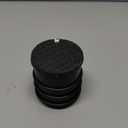 Sumnacon Heavy Duty Floor Door Stopper No Drill - Durability Stainless Steel Door Stop with Anti-Skid Rubber - Contemporary Safety Doorstop for Home Office Commercial Industrial, Black (3X3.1Inch)