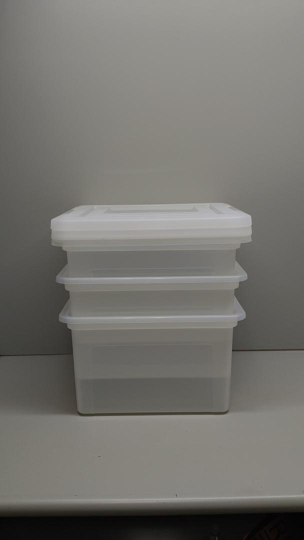 Large boxes with lids, 3 pack Large boxes with lids, 3 pack