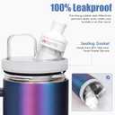 Tumbler Adapter for BrMate compatible with cirkul flavor cartridges, Era tumbler adapter with straw fits BrMate Era 40 oz Tumblers (Transparent & Black Gasket)