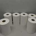 Industrial Paper Towels 10 x 800 White Roll Towels High Capacity Premium Quality (TAD Fabric Cloth Like Texture) Fits Touchless Automatic Commercial Towel Dispenser (Packed 6 Rolls)