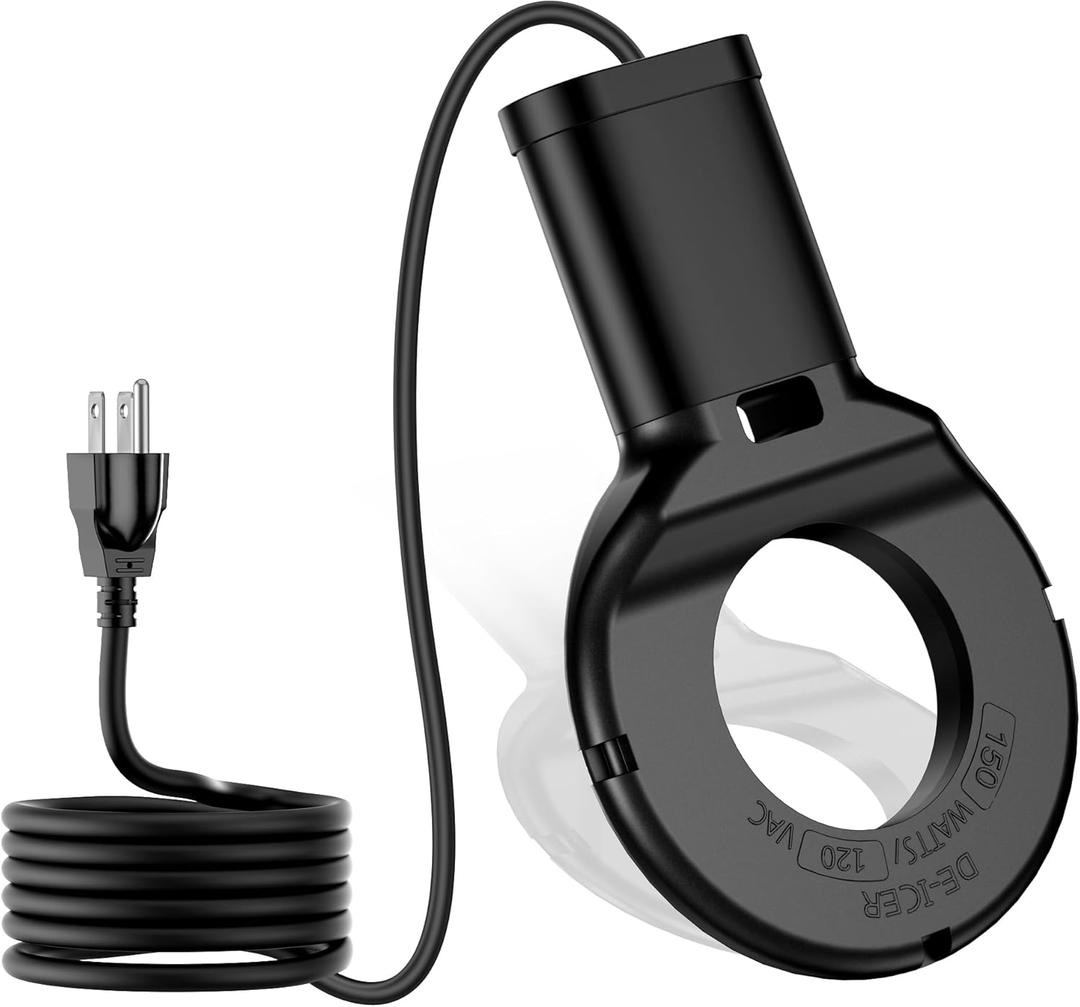 150 Watt Utility De-Icer Submergible Cast Aluminum Chicken Water Heater for Winter Bird Bath Heater (1, Black)