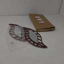 Roowest 2 Pcs Decorative Mirror Wall Decor Leaf Teardrop Mirror Wall Mounted Decorations for Living Room Bedroom Bathroom Vanity Entryway Office(Brown)