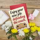 4 x Funny Retirement Card for Men Women, Humor Retiring Card Gift for Coworker, Colleague, Family, Friend., 5.3 x 8 in