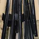 Metal Fence Post 7feet, Heavy Duty Garden Fence Post for Holding Wire Fence, Sign U Post Pack of 15 Sturdy Outdoor No Dig Fence Post for Garden Yard  Black