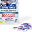 NeilMed Sinus Rinse All Natural Relief Premixed Refill Packets 100 Count (Pack of 1)