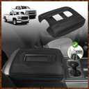 Muslogy Center Console Armrest Cover Fit for Chevy Silverado & GMC Sierra 1500 2500 3500 2014-2018 Tahoe/Yukon/Suburban 2015-2020, Comfort Armrest Pad Console Lid Cushion Extra Thick(Bucket Seat)