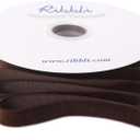 Ribbli Brown Velvet Ribbon 5/8 Inches Continuous 25 Yard Spool Brown Christmas Ribbon for Gift Wrapping Crafts Home Decor