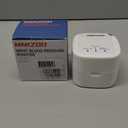 MMIZOO Wrist Blood Pressure Monitor Large LCD Display BP Machine Adjustable Cuff 5.31-7.68 inch Automatic 99x2 Sets Memory with Carrying Case for Home Use (W1681) (White)