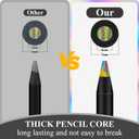 4 x Easter Basket Stuffers, Art Supplies,12 Colors Rainbow Pencils, Multi Colored Pencils Set for Adult Coloring, Easter Basket Stuffers for Teens, Professional Art Supplies for Artists.