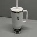Hydro Flask 40 Oz Travel Tumbler with Handle, Lid and Straw - Insulated Stainless Steel in White