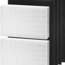 HPA200 HEPA Filter Replacement Compatible with Honeywell HPA200 HRF-ARVP200 Series Air Purifier HPA200, HPA201, HA202, HPA204, HPA250, HPA5200, 2 HEPA R and 4 Precut Carbon Pre-Filters A (6 Piece Set)