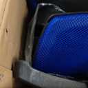 BestOffice | Ergonomic Office Chair | Mid-Back Swivel Desk Chair | Breathable Backrest & Lumbar Support | Adjustable Height | Sponge Seat | Rolling Wheels | Blue | for Adults & Women