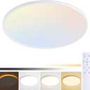 MOONSEA 20 Inch LED Flush Mount Ceiling Light Fixture with Remote Control