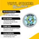 3 x 3 Pcs Science is Real Earth Sticker Science Awareness Quote Vinyl Decal Waterproof for Laptop, Water Bottle, Tumbler Gift for Environmentalists, Enthusiasts, and Educators 3 Inch