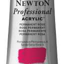 Winsor & Newton Professional Acrylic Paint, 60ml (2-oz) Tube, Permanent Rose