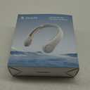 JISULIFE Portable Neck Fan, Hands-Free Bladeless, 5 Speeds, 4000 mAh Battery Operated Wearable Personal Fan, Twistable, Rechargeable, Gift for Women Men-Grey