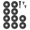 10-Pack 2 Inch Cut-Off Wheel with 3/8 Inch Arbor Hole 1/4 Inch Shank Mounting Mandrel Holder Accessories for Air Grinders Drill Rotary Tool