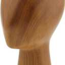 Abstract GFRP Wooden Mannequin Head Display Stand by M.M.A