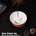 3 x Radicaln Marble Incense Holder for Stick 5.5" Inches Black Handmade Ash Tray & Palo Santo Holder, Perfect for Fall & Living Room Dcor, Ideal Incense Burner