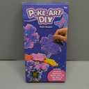 MDINGTD Toys for 4 5 6 7 8+ Year Old Girls, Poke Art Flower Bouquet with 8 Flowers & 2 Butterflies Arts and Crafts for Girls Ages 4-8 DIY Creative Activity Birthday Valentine Gifts Craft Kits